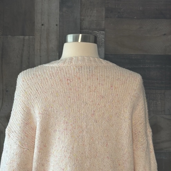 American Eagle peach rainbow knit sweater xsmall pastel hyper feminine academia - Picture 6 of 12